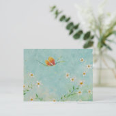 carte postale de papillon peint (Debout devant)