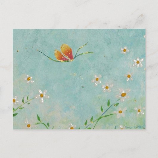 carte postale de papillon peint (Devant)