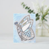 Carte postale de papillon Steampunk (Debout devant)