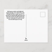 Carte postale de papillon Zebra (Dos)