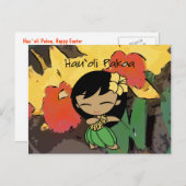 Carte postale de Pâques Aloha Honeys (Devant / Derrière)