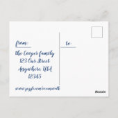 Carte postale de Pâques avec photo (Dos)