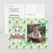 Carte postale de Pâques heureuse personnalisée (Devant / Derrière)