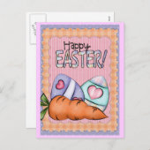 Carte postale de Pâques mignonne (Devant / Derrière)