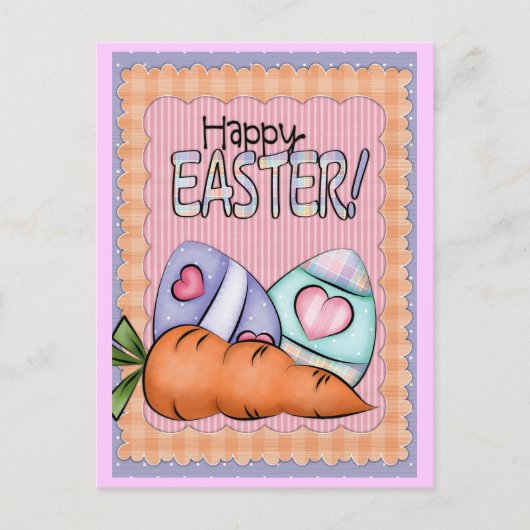 Carte postale de Pâques mignonne (Devant)