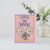 Carte postale de Pâques mignonne (Debout devant)