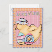 Carte postale de Pâques mignonne (Devant / Derrière)