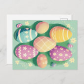 Carte postale de Pâques Œufs (Devant / Derrière)