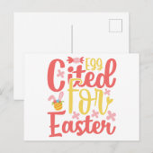 Carte postale de Pâques pour la jeune personne dan (Devant / Derrière)