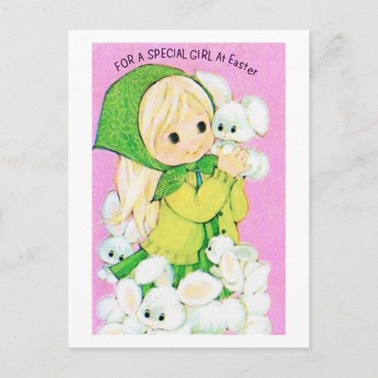 Carte postale de Pâques pour une fille spéciale (Devant)