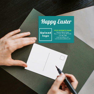Carte postale de Pâques Turquoise Green Holiday
