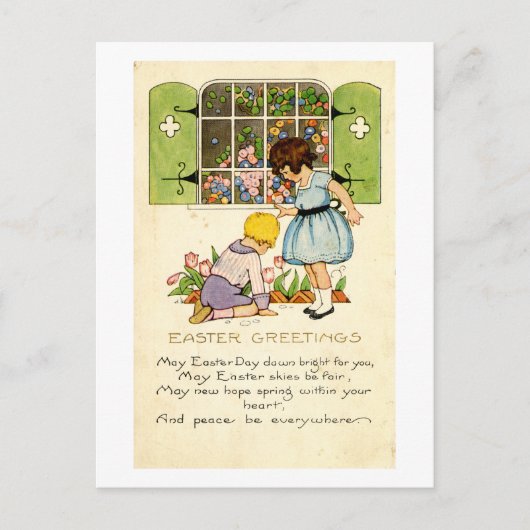 Carte postale de Pâques (vers 1915) (Devant)