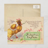 Carte postale de Pâques vintage (Devant / Derrière)