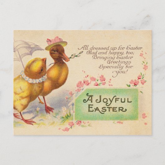 Carte postale de Pâques vintage (Devant)