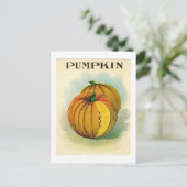 Carte postale de paquet de semences de pompage vin (Debout devant)