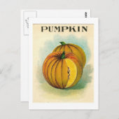 Carte postale de paquet de semences de pompage vin (Devant / Derrière)