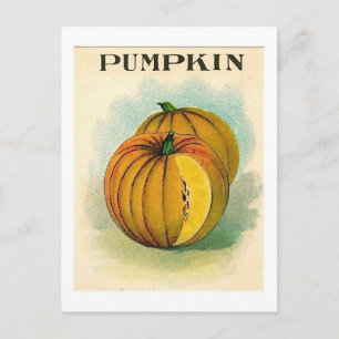 Carte postale de paquet de semences de pompage vin