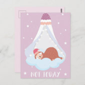 Carte postale de paresseux (Devant / Derrière)