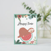 Carte postale de paresseux (Debout devant)