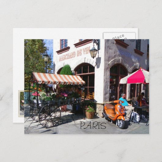 Carte postale de Paris ! (Devant / Derrière)