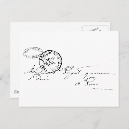 Carte Postale De Paris (Devant / Derrière)