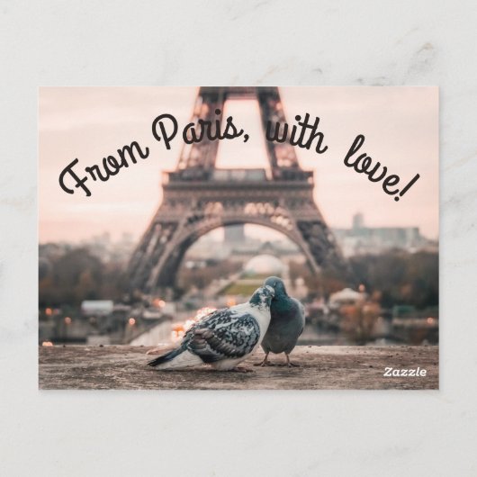 Carte postale de Paris, France (Dos)
