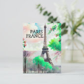 Carte postale de Paris, impression artistique, aqu (Debout devant)