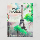 Carte postale de Paris, impression artistique, aqu (Devant)