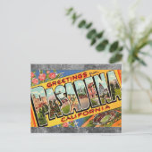Carte postale de Pasadena Ca. Travel (Debout devant)