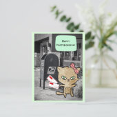 Carte postale de passage de boîte aux lettres Cat (Debout devant)