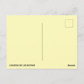 Carte postale de passage de Pâques Bunny (Dos)