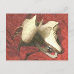 Carte postale de patins de glace au repos