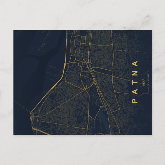 Carte postale de Patna en Inde avec un design mini (Devant)