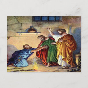 carte postale de Paul en prison à Philippes