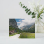 Carte postale de paysage de montagne. Slovénie (Debout devant)