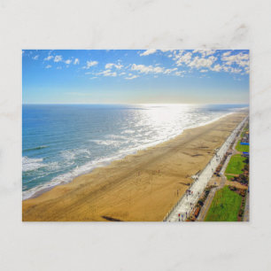 Carte postale de paysage de plage moderne dans la