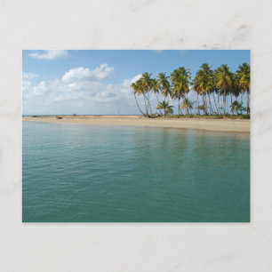 Carte postale de paysage de plage moderne dans la