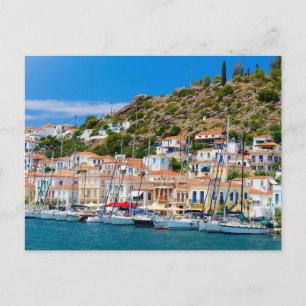 Carte postale de paysage de plage moderne dans la