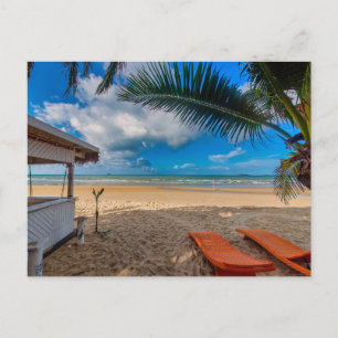 Carte postale de paysage de plage moderne dans la