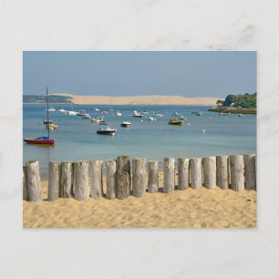 Carte postale de paysage de plage moderne de la na