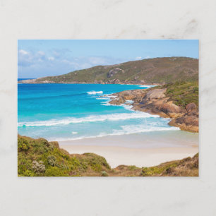 Carte postale de paysage de plage moderne de la na