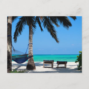 Carte postale de paysage de plage moderne de natur