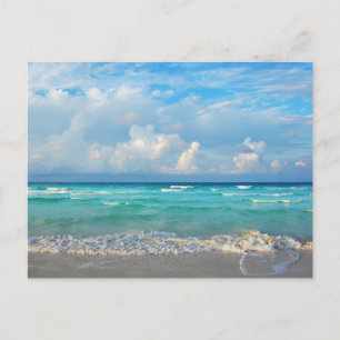 Carte postale de paysage de plage moderne de natur