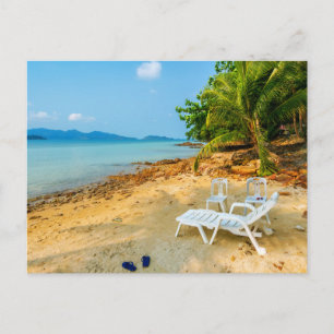 Carte postale de paysage de plage moderne de natur