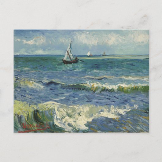 Carte postale de paysage marin de Van Gogh (Devant)