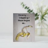 Carte postale de peau de banane (Debout devant)