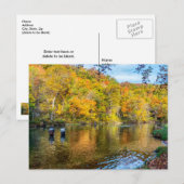 Carte postale de pêche automnale de Bennett Spring (Devant / Derrière)