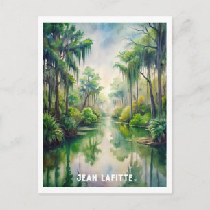 Carte postale de peinture aquarelle du parc Jean L