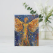 Carte postale de peinture d'ange magnifique (Debout devant)