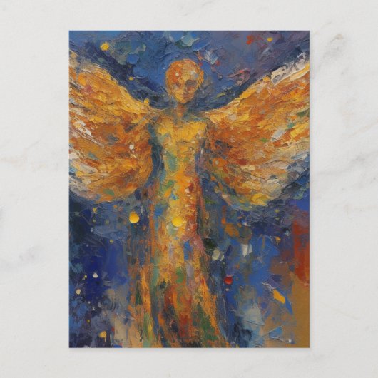 Carte postale de peinture d'ange magnifique (Devant)